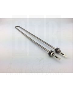 Insteekelement voor water 2000 Watt / 230 Volt L=490mm.  L=460mm B=30mm, M10X1mm. Bain marie, 24.22166.000