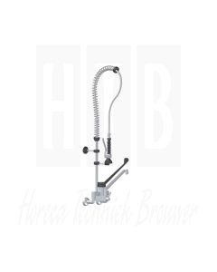 DUBBELGATS MUURVOORSPOELDOUCHE KWARTSLAG - KWARTSLAG TUSSENKRAAN ELLEBOOGBEDIENING, LKF-2641-000