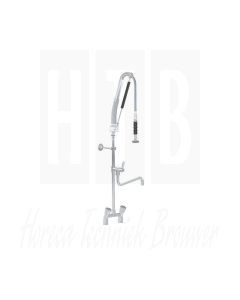 LINUM DUBBELGATS VOORSPOELDOUCHE DRAAIKNOPPEN - INCL. KWARTSLAG TUSSENKRAAN - MET POMP, LKF‑2233‑000