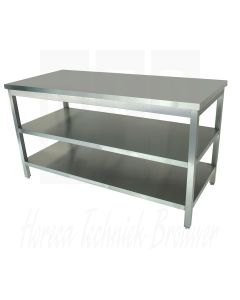 Bertrand RVS Werktafel met twee onderbladen (L)2300 X (D)500 X (H)900mm, TT/2352