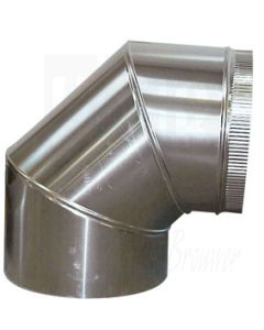Aluminium bocht 90°, 200mm, 7220.0122