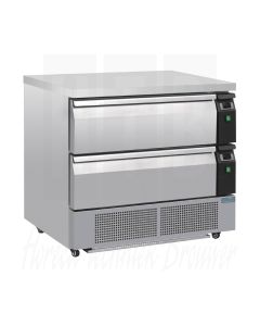 Polar U-serie compacte koeling en vriezer 2 lades 4x GN 1/1, DA996
