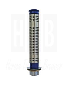 Complete set RONDA, Standpijp voor spoelbak met plug, 1-1/2", 38 mm voor 25cm diepe spoelbak met afvoerplug, GC591
