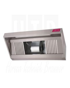 Gastro-M RVS afzuigkap met motor 1300m3 p/u, 100x90x54cm, GN194