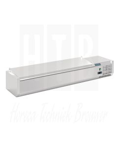 Polar G-serie opzetkoelvitrine met deksel 7x GN 1/4
