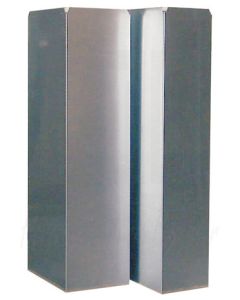 Aluminium vierkante buis 250 x 250mm, lengte 1 meter, 7216.0960