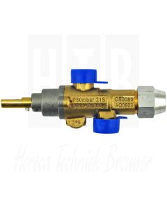 Gaskraan PEL21S ing/uitg=M16x1,5 pijp=Ø10mm  MARENO 1031501300