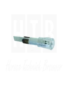 COLTROLELAMP WIT 230V - Ø 12 MM 120 ° - AANSLUITING 6.3, ELETTROBAR 216020
