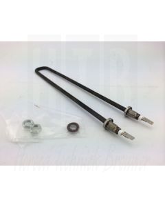 Insteekelement voor water 1000 Watt / 230 Volt L=260mm. L=260mm B=30mm, M10X1mm. Bain marie, 24.22164.020