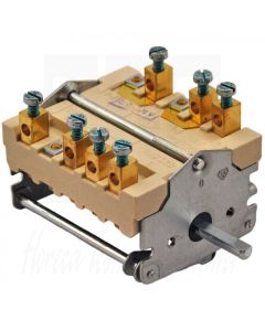 EGO 4-Standenschakelaar (0-1-2-3) 2-polig + signaalcontact, 43.24216.000