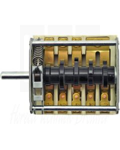 EGO 7-Standenschakelaar ( 0-1-2-3-4-5-6) 2-polig + signaalcontact (schroef) 43.27232.000