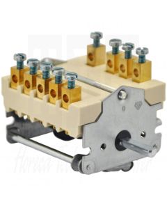 EGO 4-Standenschakelaar (0-1-2-3) 3-polig + signaalcontact, 43.34232.000