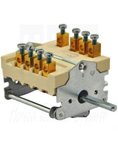 EGO 2-Standenschakelaar (0-1=T90-318C) 4-polig (as=35mm.) (schroef) 43.41832.020