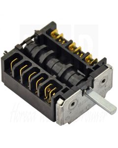 EGO 3-Standenschakelaar (0-1-3) 2-polig, Steekaansluiting F6,3, voor bakoven, 46.23866.500