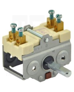EGO standenschakelaar 2-standen (0 - 1=35-318C) 2-polig (schroef) holle as, 49.21015.320 