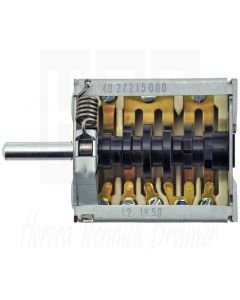 EGO 7-Standenschakelaar (0-1-2-3-4-5-6) 2-polig + signaalcontact (schroef) 49.27215.000