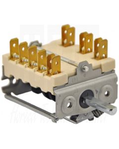 EGO 7-Standenschakelaar (0-1-2-3-4-5-6) 2-Polig+ Signaalcontact, 49.27215.520