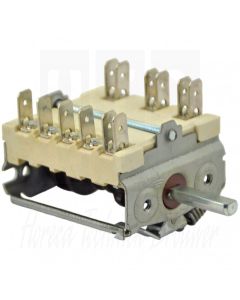 EGO 7-Standenschakelaar (0-1-2-3-4-5-6) 2-polig+ Signaalcontact, 49.27815.744