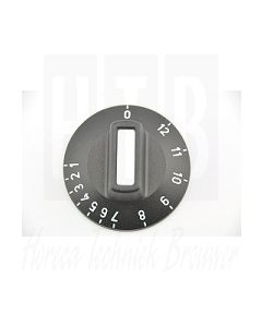Knop voor enegieregelaar Aanduiding 1 - 12 Ø50mm, 524052