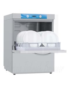 Voorlader vaatwasmachine ELETTROBAR met afvoerpomp, zeeppomp en naglansdoseerder, 400 Volt 50HZ, 7,9KW, 570076