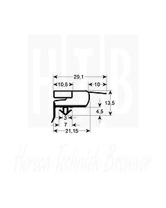 MONDIAL ELITE INDRUK DEURRUBBER 1540x640 mm, 901089