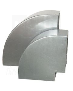 Aluminium bocht 90° 150 x 150mm, vierkant, 7220.0200