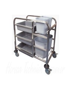 Vogue RVS afruimwagen, 90x82x44cm, DK738 