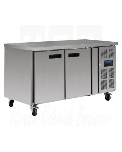 Polar gekoelde rvs werkbank 2-deurs