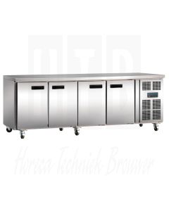 Polar gekoelde rvs werkbank 4-deurs