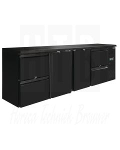 Polar U-serie werkbank koeling 2 deuren en 4 laden, 698 Liter, 230 Volt 50HZ, GL456