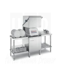 Doorschuif vaatwasmachine Elframo C66 DGT met boosterpomp, 400 volt 50HZ, 9,8KW, C203301340