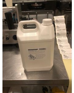 HOOGHOUDT 5 LITER WHO-handrub 80%, Handrub, desinfectiemiddel, hand sanitizer, 014998
