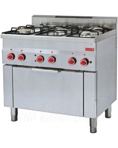 Gastro-M 600-serie Aardgas fornuis 60/90 CFGE, GN014