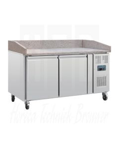 Polar G-serie pizza werkbank met marmeren blad 428L