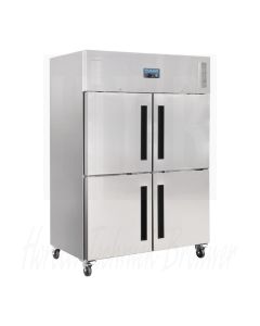 Polar G-serie Gastro 2-deurs vriezer met gedeelde deuren 1200L