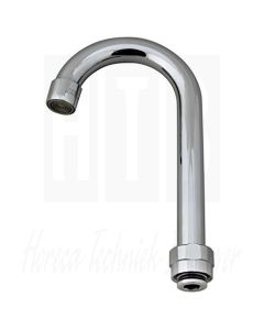 ENCORE, 3 1/2" S/S Gooseneck, 88,9mm, uitloop, KS11-12-X000