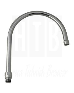 ENCORE, 8 1/2" S/S Gooseneck, 215,9mm, uitloop, KS11-12-X001