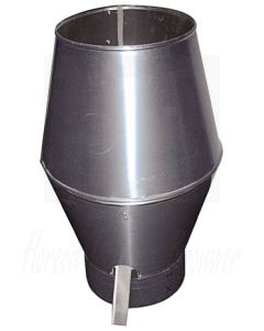 Aluminium verticale uitblaaskap, Ø 250mm, 7222.0250