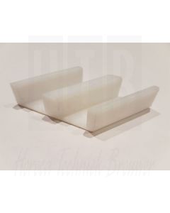 Trespa deurgeleider onder Teflon