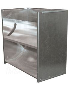 Aluminium verticale uitblaaskap, model 100, 750 x 350 x 700mm, 7216.0915